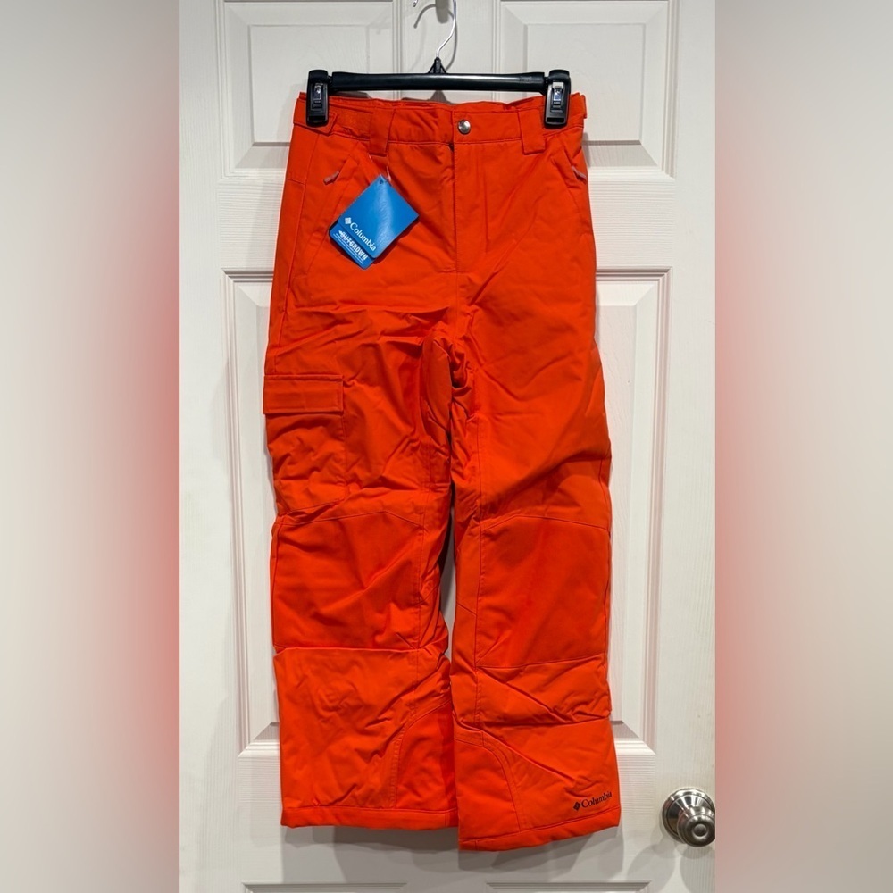 Columbia Kids Medium Bugaboo II Insulated Ski Pants Orange NWT Ski Snowboard